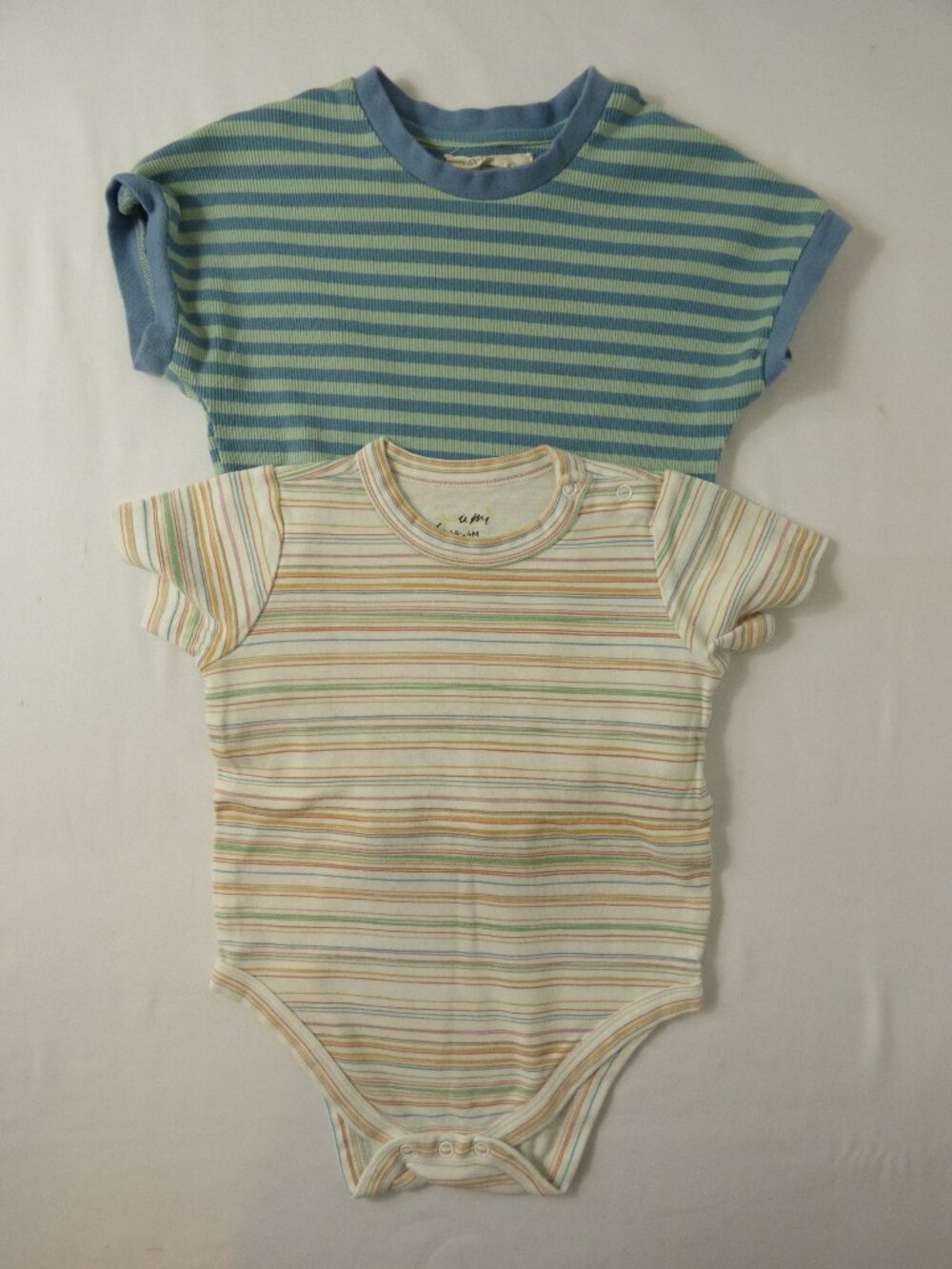 Axel & Rose Bubble Romper & Pehr Stripe Romper, Size 18-24 Months